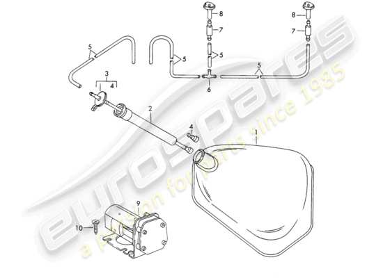 a part diagram from the Porsche 911/912 parts catalogue