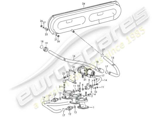 a part diagram from the Porsche 911/912 parts catalogue