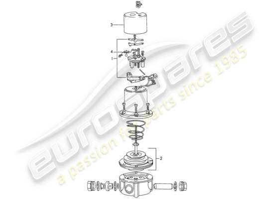 a part diagram from the Porsche 911/912 parts catalogue