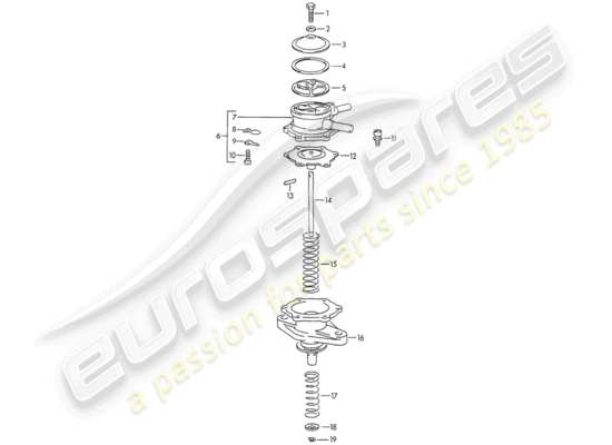 a part diagram from the Porsche 911/912 parts catalogue