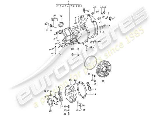 a part diagram from the Porsche 911/912 parts catalogue