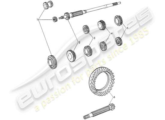 a part diagram from the Porsche 911/912 parts catalogue