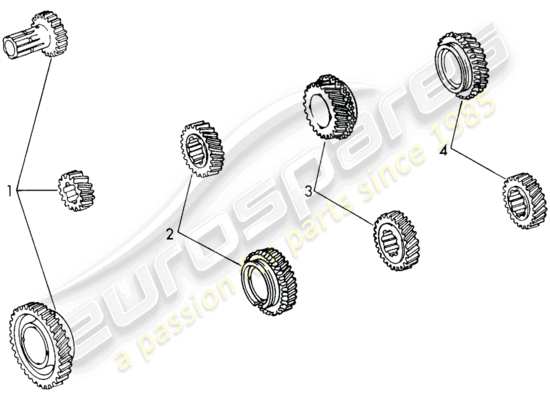 a part diagram from the Porsche 911/912 parts catalogue