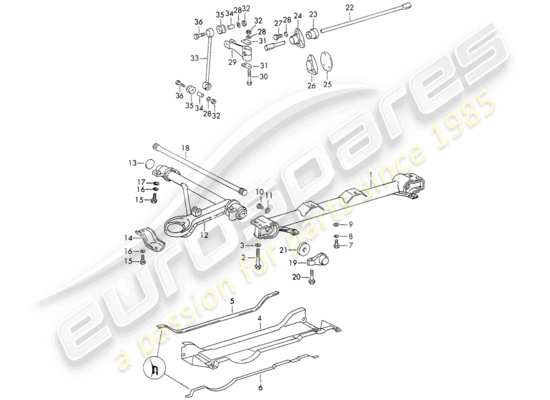 a part diagram from the Porsche 911/912 parts catalogue