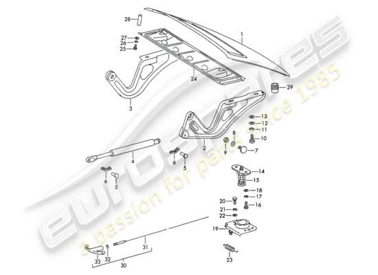 a part diagram from the Porsche 911/912 parts catalogue