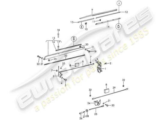 a part diagram from the Porsche 911/912 parts catalogue