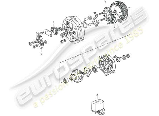 a part diagram from the Porsche 911/912 parts catalogue