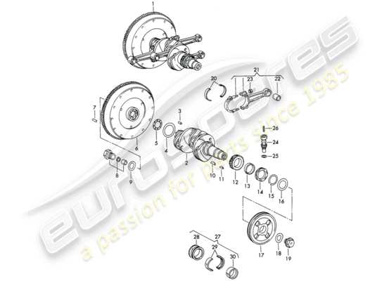 a part diagram from the Porsche 911/912 parts catalogue