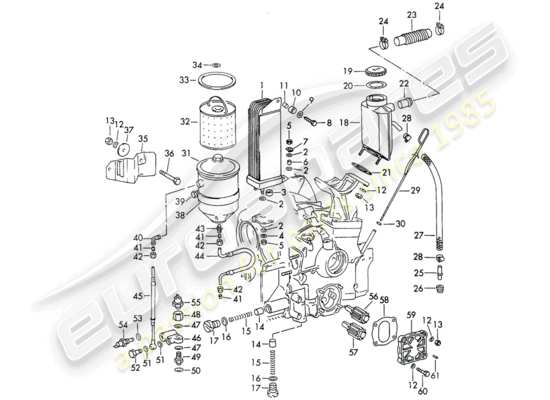 a part diagram from the Porsche 911/912 (1968) parts catalogue
