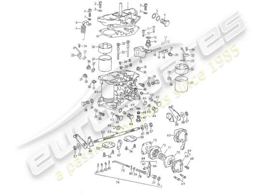 a part diagram from the Porsche 911/912 parts catalogue