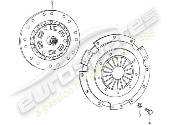 a part diagram from the Porsche 911/912 parts catalogue