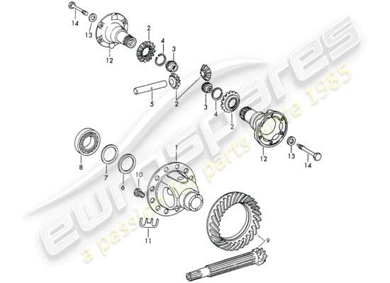 a part diagram from the Porsche 911/912 parts catalogue