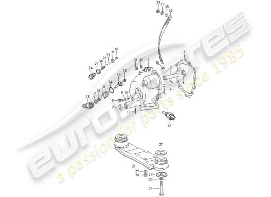 a part diagram from the Porsche 911/912 parts catalogue