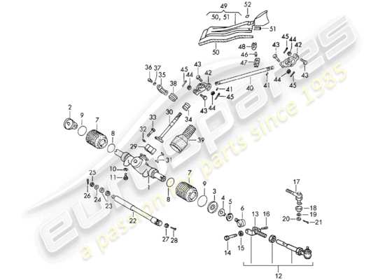 a part diagram from the Porsche 911/912 parts catalogue