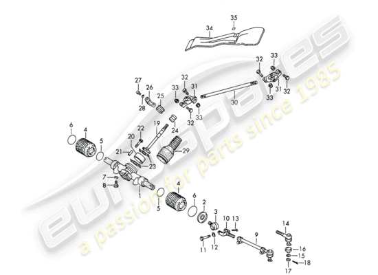 a part diagram from the Porsche 911/912 parts catalogue