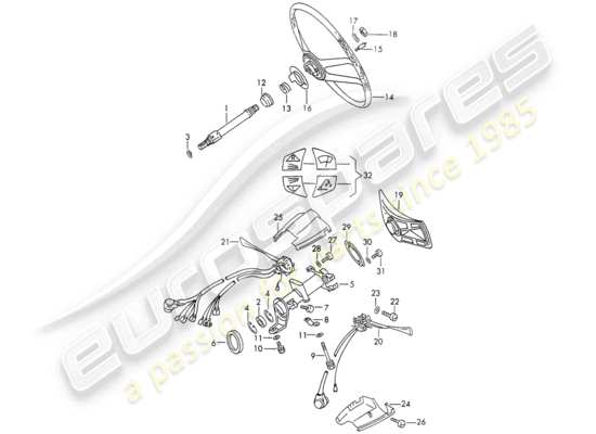 a part diagram from the Porsche 911/912 parts catalogue