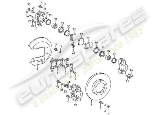 a part diagram from the Porsche 911/912 parts catalogue