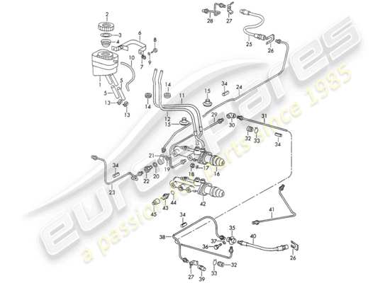 a part diagram from the Porsche 911/912 parts catalogue