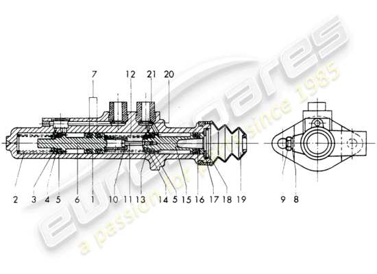 a part diagram from the Porsche 911/912 (1968) parts catalogue