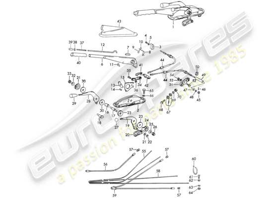 a part diagram from the Porsche 911/912 parts catalogue