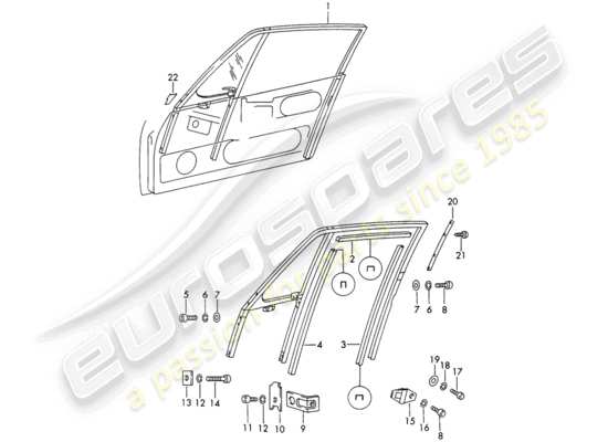 a part diagram from the Porsche 911/912 parts catalogue