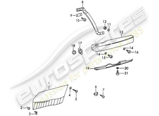 a part diagram from the Porsche 911/912 parts catalogue