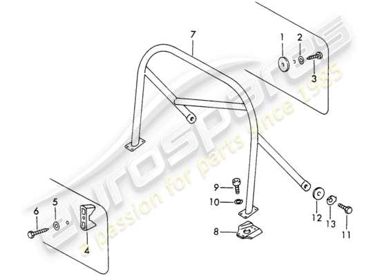 a part diagram from the Porsche 911/912 parts catalogue