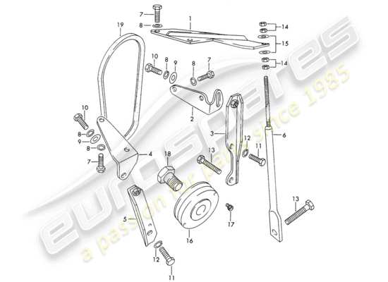 a part diagram from the Porsche 911/912 parts catalogue