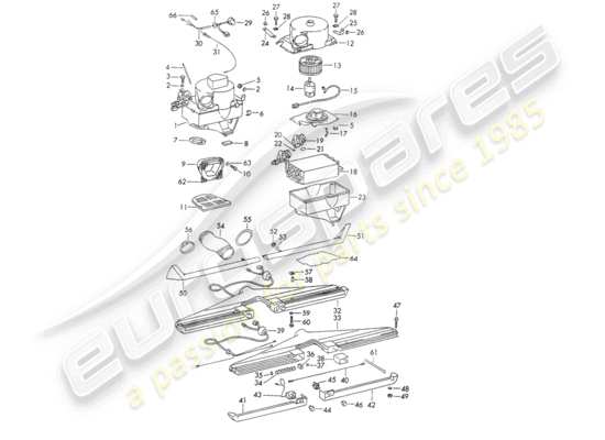 a part diagram from the Porsche 911/912 parts catalogue