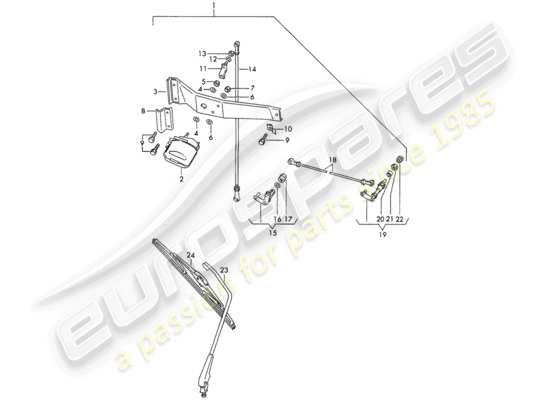 a part diagram from the Porsche 911/912 parts catalogue