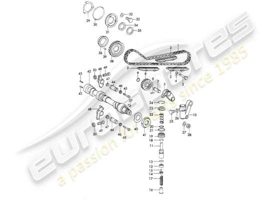 a part diagram from the Porsche 911/912 parts catalogue