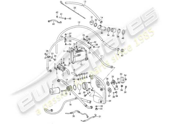 a part diagram from the Porsche 911/912 parts catalogue