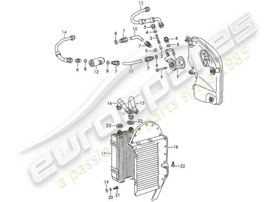 a part diagram from the Porsche 911/912 parts catalogue