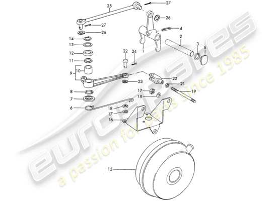 a part diagram from the Porsche 911/912 parts catalogue