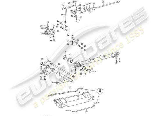 a part diagram from the Porsche 911/912 parts catalogue