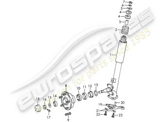 a part diagram from the Porsche 911/912 parts catalogue