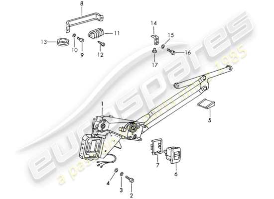 a part diagram from the Porsche 911/912 parts catalogue