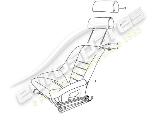 a part diagram from the Porsche 911/912 parts catalogue