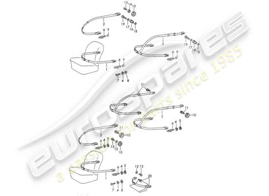 a part diagram from the Porsche 911/912 (1969) parts catalogue