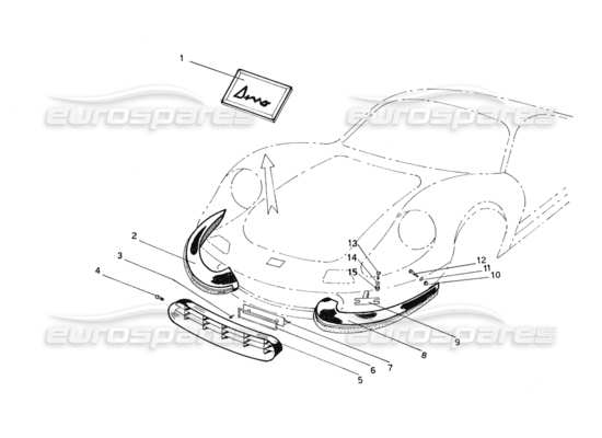 a part diagram from the Ferrari 206 parts catalogue