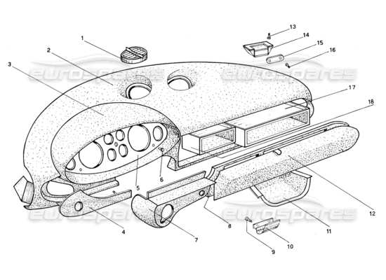 a part diagram from the Ferrari 206 parts catalogue