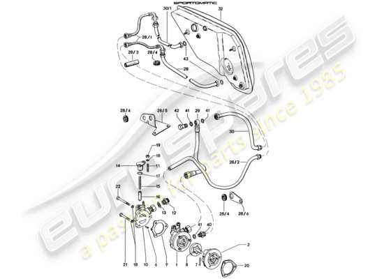 a part diagram from the Porsche 914 parts catalogue