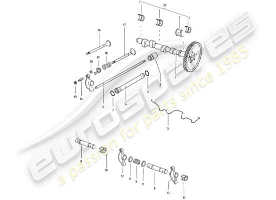 a part diagram from the Porsche 914 parts catalogue