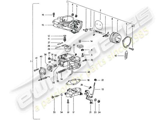 a part diagram from the Porsche 914 parts catalogue