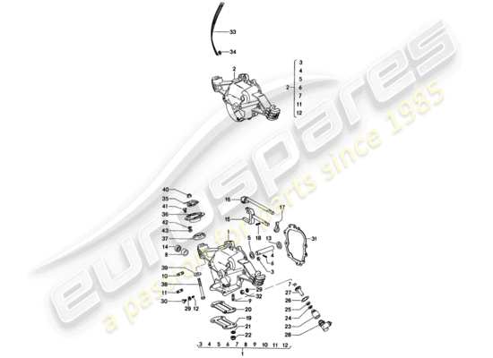 a part diagram from the Porsche 914 parts catalogue