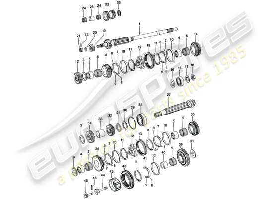 a part diagram from the Porsche 914 parts catalogue