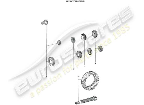 a part diagram from the Porsche 914 (1970) parts catalogue