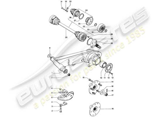 a part diagram from the Porsche 914 parts catalogue