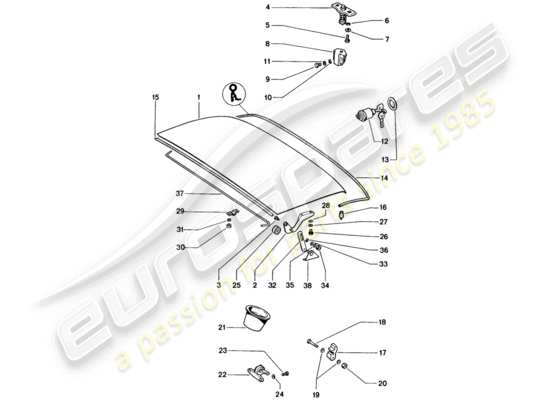 a part diagram from the Porsche 914 parts catalogue