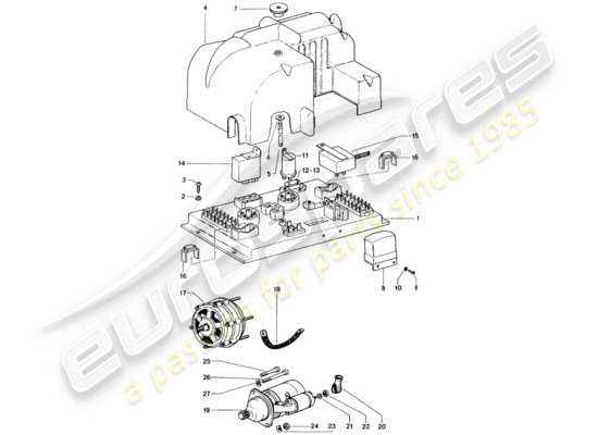 a part diagram from the Porsche 914 parts catalogue